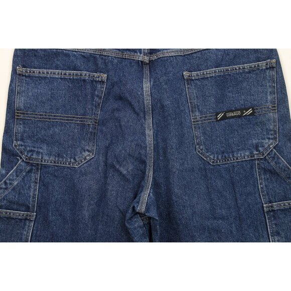 Deadstock Vtg 90s Marithe Francois Girbaud Mens 38 Spell Out Baggy Denim Shorts - Picture 13 of 16